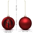 thumbnail image 2 of Terrifier Christmas Balls Ornaments Decoration Xmas Tree Hanging Ornament Pendant for Home Indoor Holiday Party Decor 4PCS, 2 of 8