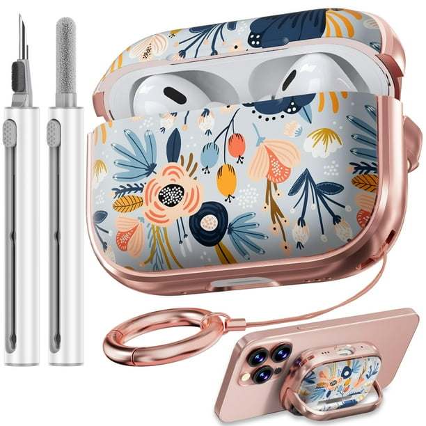 Funda para AirPods Pro de segunda y primera generación con cierre de seguridad, color azul