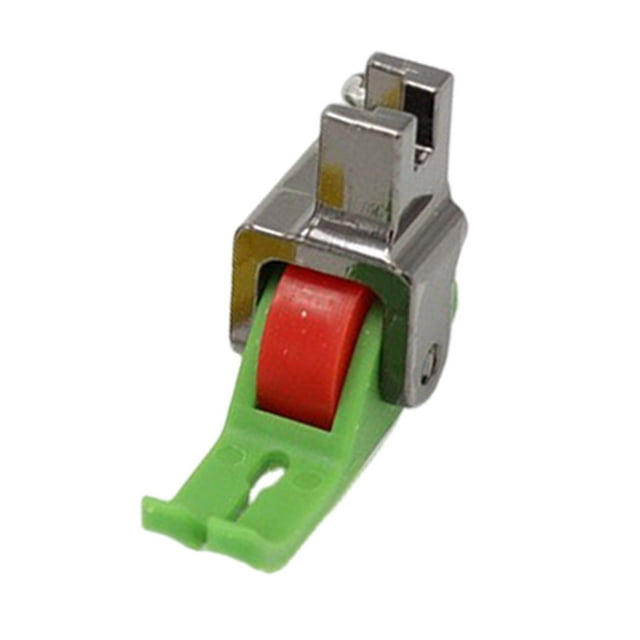 Visland Pied-de-biche à Ourlet Roulé pour Machine à Coudre, Guide à Fermeture Éclair Invisible, Pied-de-biche à Ourlet avec Rouleau, Pied-Bourrelet pour Couture à la Maison et Industrielle