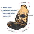 thumbnail image 3 of Fotbe Grim Coffee Skull Funda para Asiento de Auto con Estampado – Impermeable y Antisudor – Ajuste Universal, Lavable a Máquina, Antideslizante (1 Pieza), 3 of 5