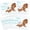 Brown, variant on 60 PCS Baby Shower Scratch off Game Funny Raffle Cards Baby Shower Party Games Decorations