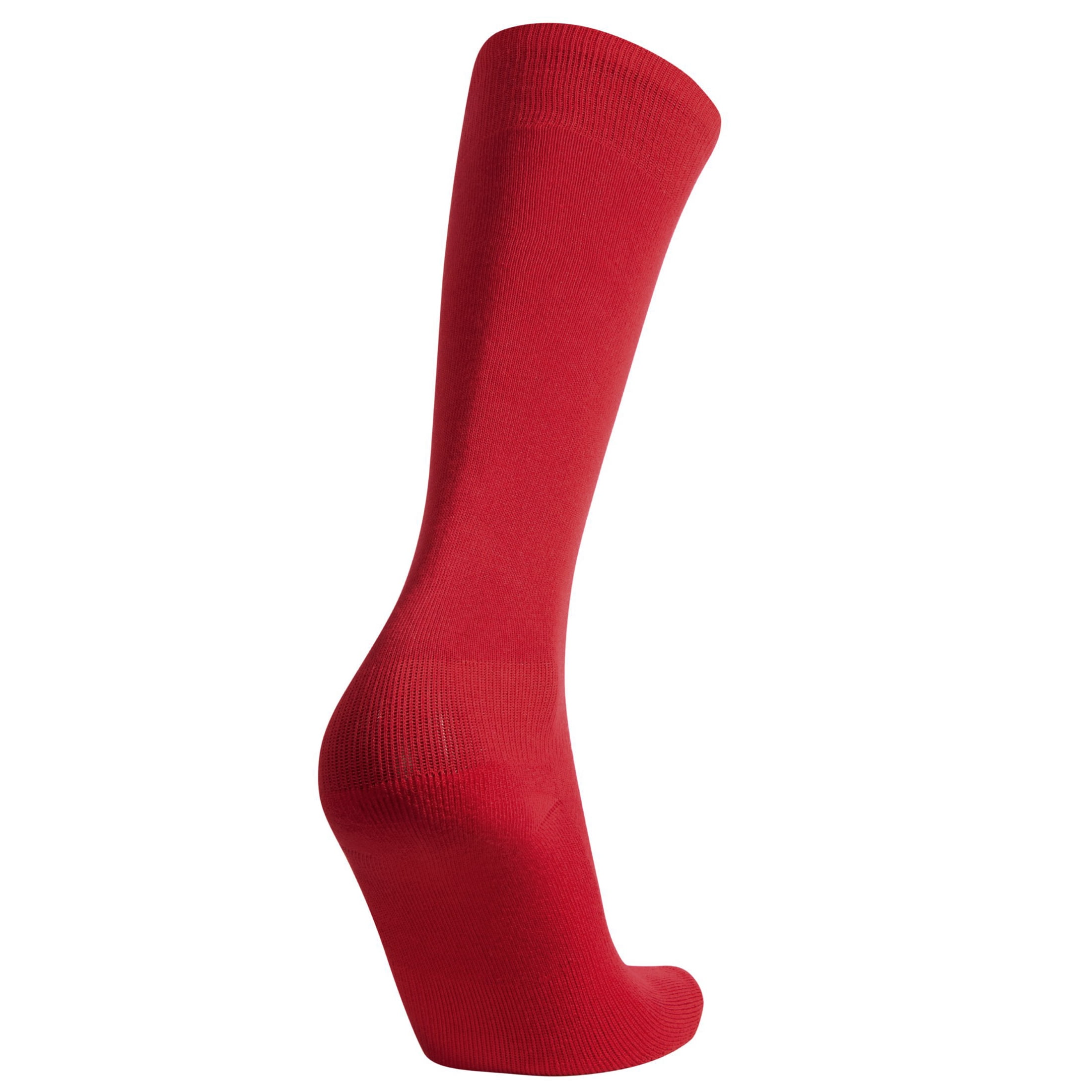 (6 pack) Athletic Works Unisex Baseball/Softball Socks, 2-Pair Pack, Red