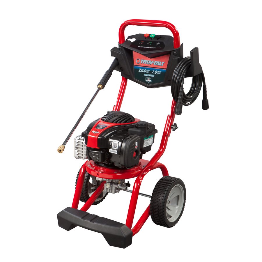 TroyBilt 2200 PSI 1.9 GPM Gas Pressure Washer Briggs & Stratton OHV