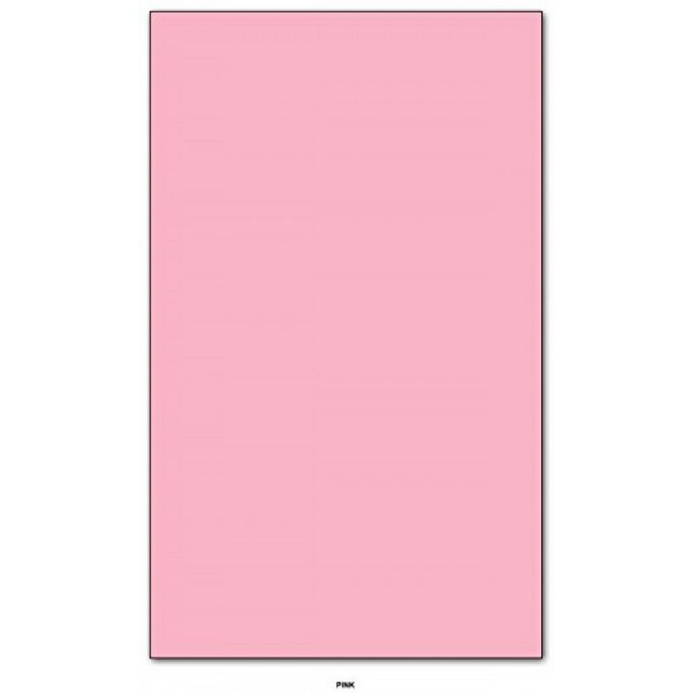 Pink Pastel Color Card Stock Paper Legal Size 8.5" X 14" Pack of 50