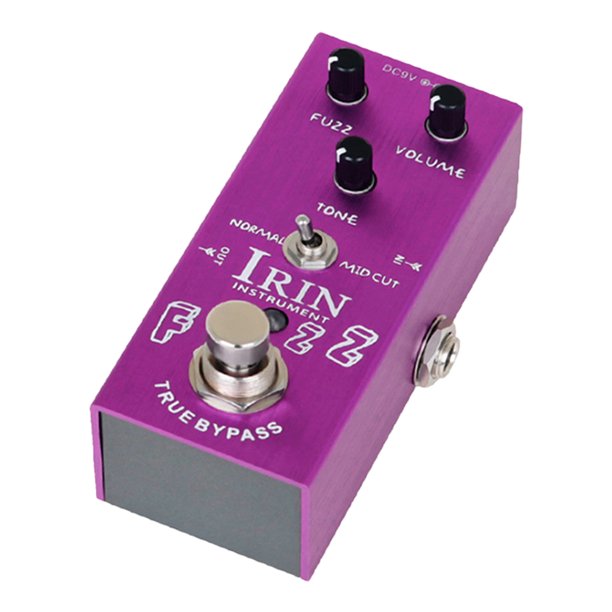 Pedal de efecto de guitarra Accesorios de efector de guitarra eléctrica de metal (Borgoña)