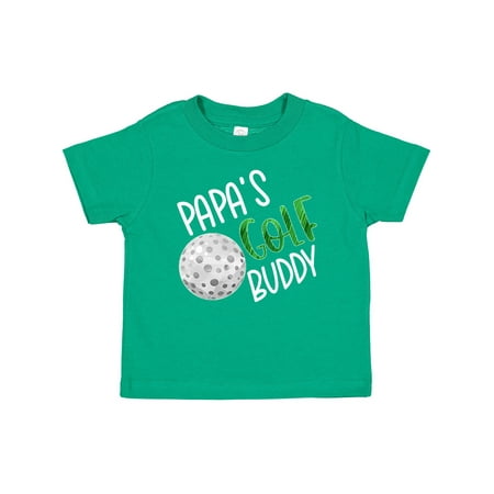 

Inktastic Papa s Golf Buddy with Golf Ball Gift Baby Boy or Baby Girl T-Shirt