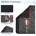 thumbnail image 4 of WOBOGO Red and White Mask Seat Belt Cover 2 Piece Soft Comfort Driving Shoulder Pad Suitable for All Cars and Backpacks, 4 of 8