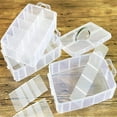 thumbnail image 2 of CHOK  3-Tier Clear Stackable Storage Container  Organizer Box with 30 Compartments(Adjustable) for Organizing Arts and Crafts Washi Tapes Beads Kids Toys Jewelry Embroidery, 2 of 9