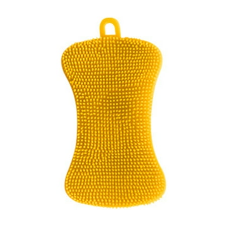 

KUNyu Dishwashing Brush Multifunctional Thicken Non-slip Labor-saving Convenient Pot Pan Scrubber Super Soft Kitchen Fruit Vegetable Di