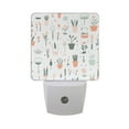 thumbnail image 6 of Yayeee LED Night Light for The Home Plug in With Light Sensors 2 Pack, Green Garden Pattern, 6 of 6