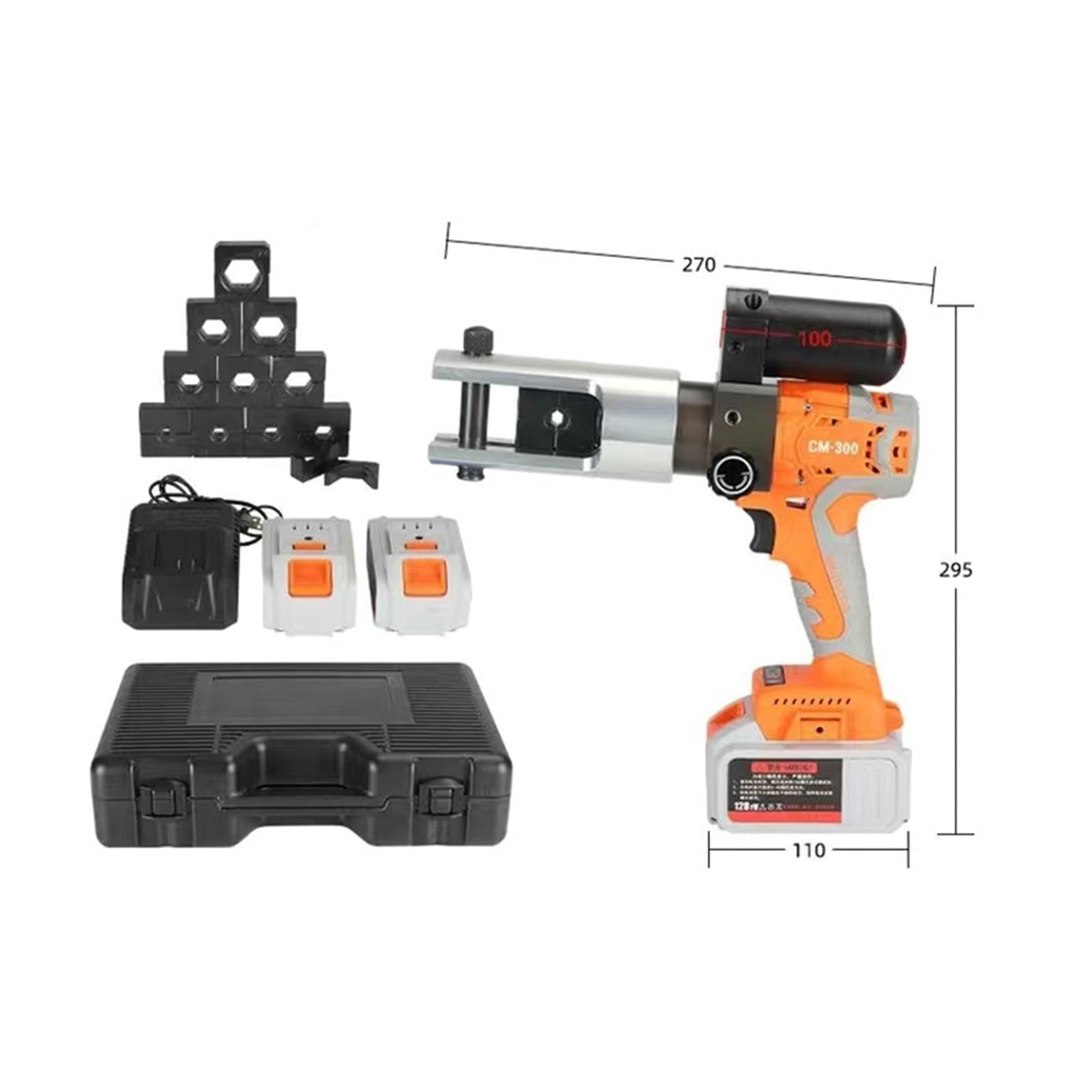 Cm300 Rechargeable Hydraulic Pliers, Electric Hydraulic Crimping Rechargeable Crimping Tool Crimping Pliersl
--------
,Super Fast Cutting Speed