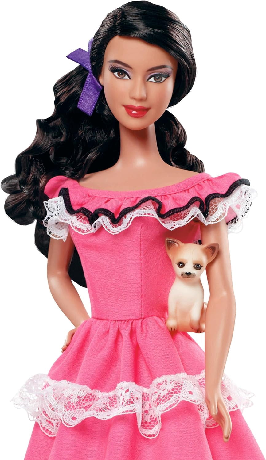 Dolls of The World Mexico Barbie Doll Pink Label 2011 Mattel No. W3374 NEW