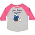 thumbnail image 3 of Inktastic Happy Birthday, Grandpa Cute Penguins Boys or Girls Toddler T-Shirt, 3 of 5