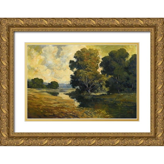 Johnson, Tim 24x17 Gold Ornate Wood Framed with Double Matting Museum Art Print Titled - Antiqua 3