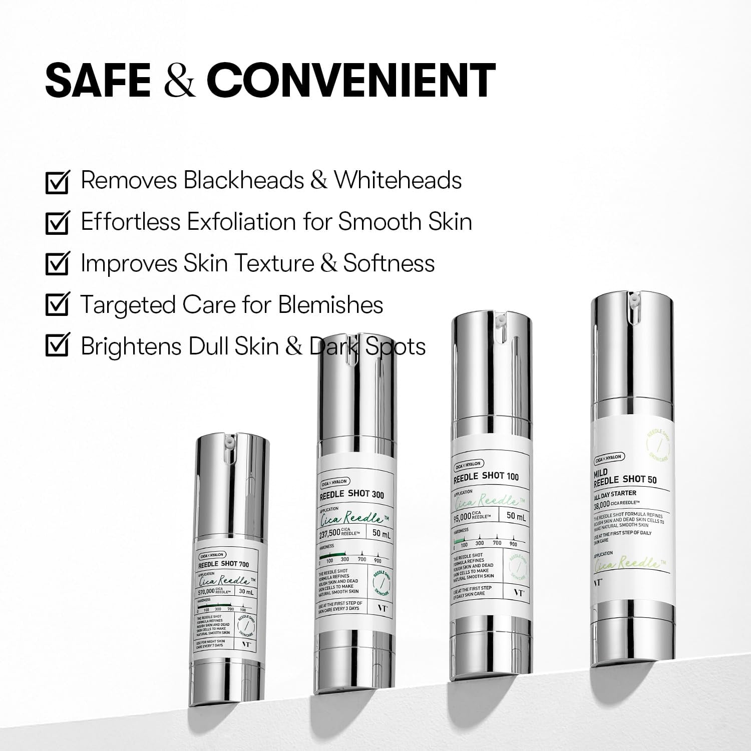 VT COSMETICS CICA Reedle Shot 100, Micro Needle Serum