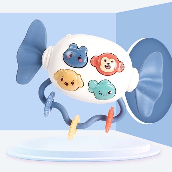 OKKVV Baby Candy Rattle Toy Soft Rubber Musical Infant Rattle Early Learning Sensory Toy Developmental Hand Grip Toy with Music for 0-12 Month Babies Learning & Educational Toys