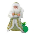 thumbnail image 2 of Juguetes navideños de Papá Noel, muñecos de Navidad, juguetes de Papá Noel de 30cm, decoración navideña, adorno de escena de Navidad, música divertida verde Macarena Juguetes eléctricos de Papá Noel, 2 of 8
