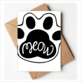 thumbnail image 1 of Mewing Cat Paw English Quote Cartoon Greeting Cards You are Invited Invitations, 1 of 3