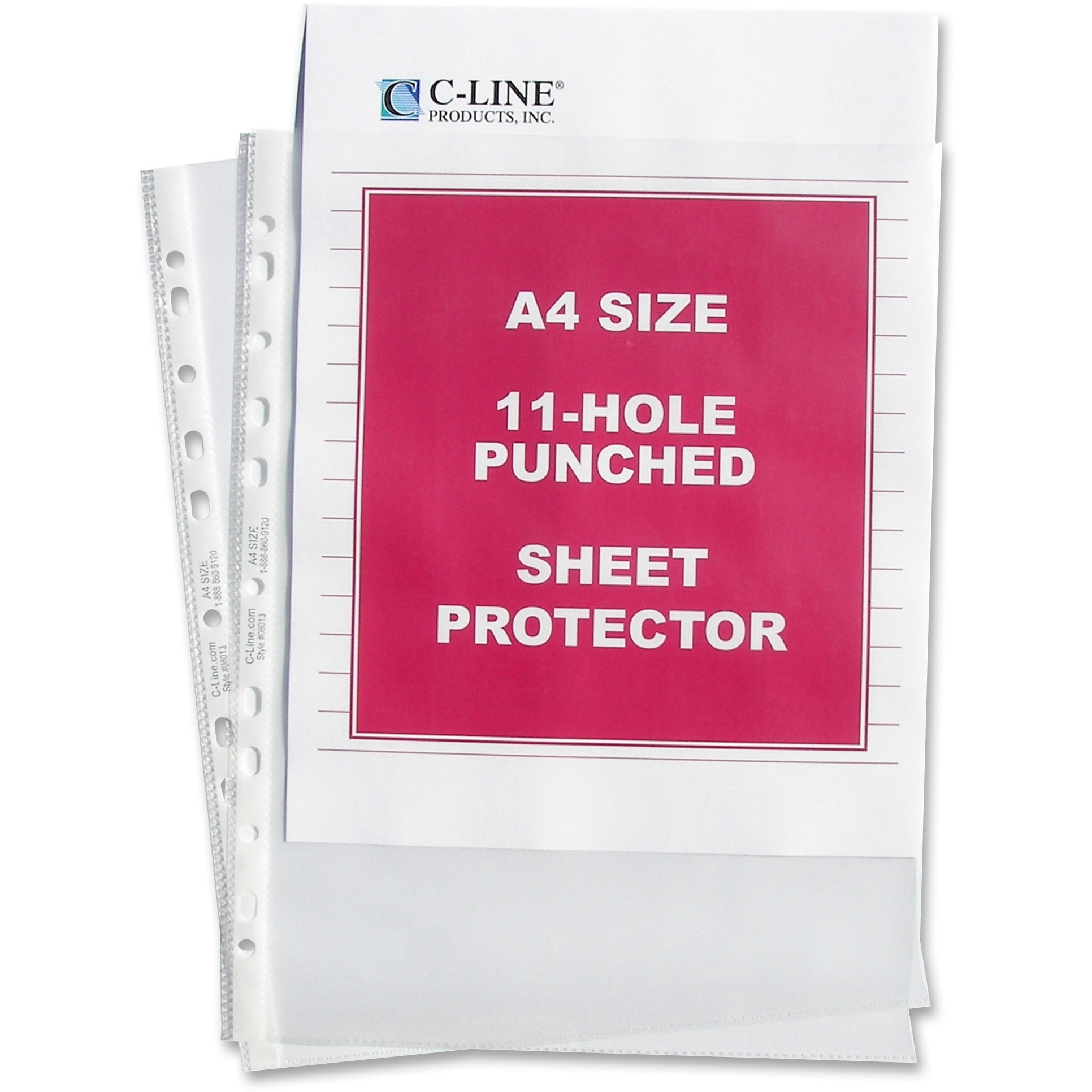 CLine A4 Size TopLoading Sheet Protectors