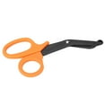 thumbnail image 2 of Stainless Steel Emergency Military Rescue Scissors, EMT First Aid Trauma Shears for Flat Cutting, Wire Stripping Hole, Serrate Blade, Extended Flat Tip, Ergonomic Handle Design, 2 of 7