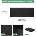 thumbnail image 3 of Uxcell Outdoor Storage Shed Mat, Waterproof Small Shed Flooring Mat for Patio Furniture Floor Protecting 2x5 FT, 3 of 8