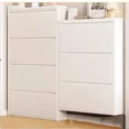 thumbnail image 3 of Zapatero ultrafino de acero para entrada del hogar, armario pequeño para zapatos, almacenamiento integrado, muebles Schuheschrank para el hogar, 3 of 4