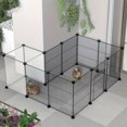 thumbnail image 4 of Pet Playpen, Encrypted Iron Mesh Pet Fence With Small Gate, Portable Yard Fence, 4 of 4