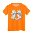 thumbnail image 4 of ZTKWD Girls Tops Fashionable Short Sleeve T-Shirt Casual Daily Shirt for Kids Assorted Colors 5-14 Years Easter bow, 4 of 4