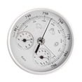 thumbnail image 2 of DOLITY 3 in 1 Barometer Weather Barometer Portable Compact Wall Hanging Thermometer White, 2 of 8
