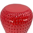 thumbnail image 3 of Strawberry Fruit Stool, 13.4"Oversized Resin Stool, Side Table, Home Decor Plant Stand Garden Indoor Outdoor Decorations, Multi-Purpose Innovative Garden Furniture，RED, 3 of 8