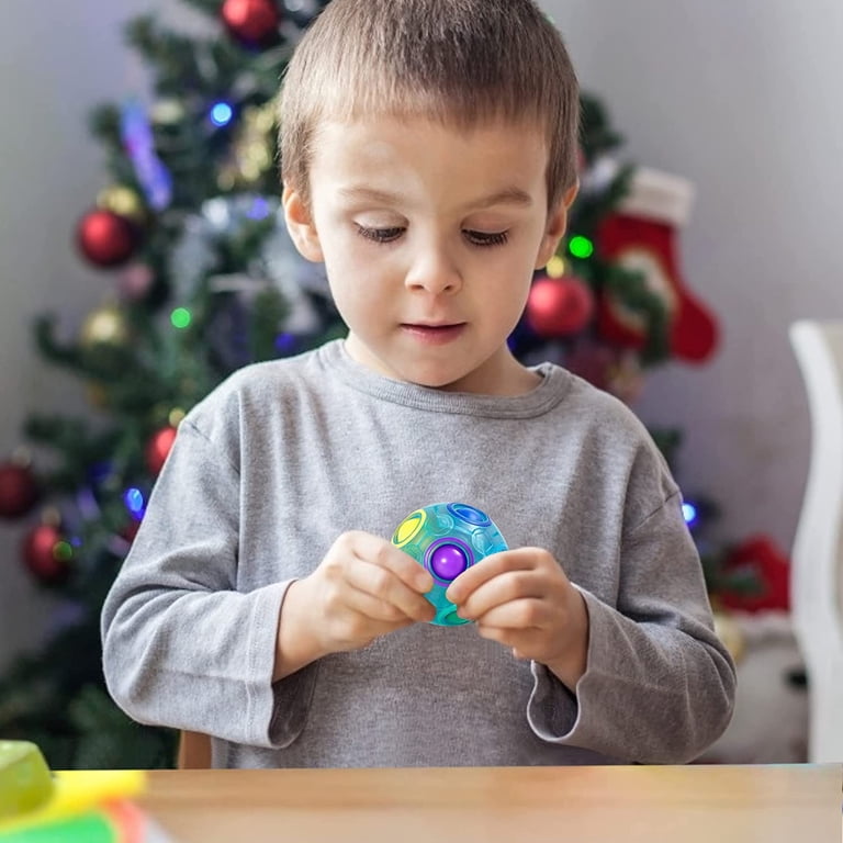 Coogam Rompecabezas De Bola Mágica Arcoíris 3D – Puzzle De Colores Para Niños Y Adultos, Incluye Bolsa De Transporte