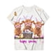 thumbnail image 3 of Camiseta de Manga Corta Casual de Pascua Suelta de Mediana Longitud con Cuello Redondo, Poliéster Suave para Uso Diario de Primavera Y Ocasiones Festivas, 3 of 5