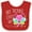 Red and White, variant on Inktastic My Nonni Loves Me- Cute Dragonfly Boys or Girls Baby Bib