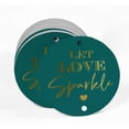 thumbnail image 2 of Inkdotpot Gold Foil Paper Hang Tags Let Love Sparkle Wedding Favor Tags 50 Pieces, 2 of 6