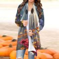 thumbnail image 1 of LOVZFMLL Cardigan pour Femmes à Manches Longues Mode Décontractée Blouse Manteau Imprimé d'Halloween, 1 of 7