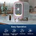 thumbnail image 6 of Jafanda Air Purifier Fan JF180 HEPA Air Cleaner with Aromatherapy 780 Sq.ft Coverage Pink, 6 of 10