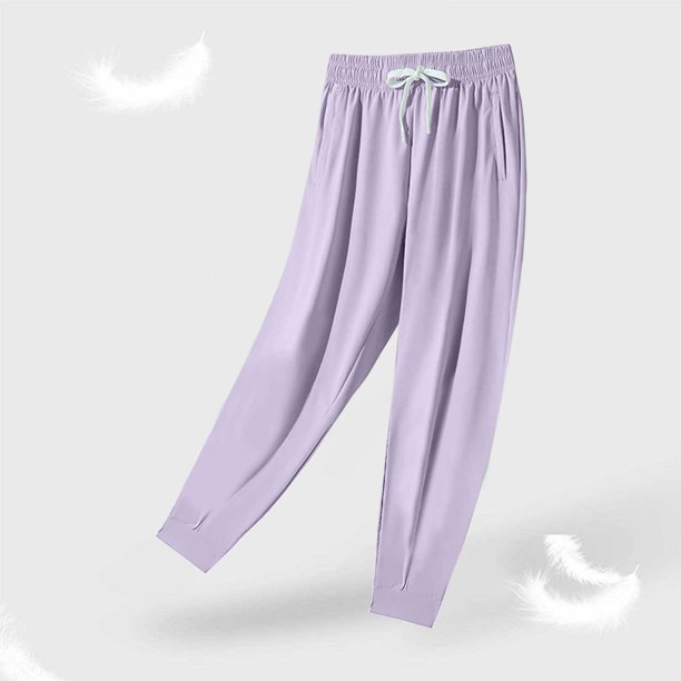 WILLBEST Pantalones Casuales para Mujer, Ligeros, Transpirables, Holgados, para Yoga, Pierna Recta, Adecuados para Uso Diario, Deportes y Actividades al Aire Libre En Primavera, Verano y Otoño. XXXXL