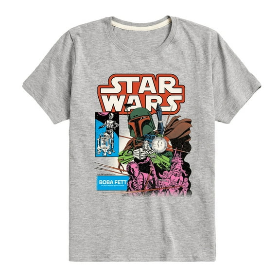 Star Wars - Boba Fett Comic Cover - Toddler And Youth Short Sleeve Tee