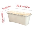 thumbnail image 3 of Fufafayo Vegetable Planting Plastic Flowerpot, Long Flower Trough Outdoor Balcony Gardening Container, Rectangular Planter Box for Shelf Patio Vegetable Planting Gadget, 3 of 9