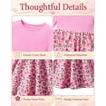 thumbnail image 4 of Lanbubble Toddler Girls Long Sleeve Dress A-Line Casual Play Dresses Size 2-3T, 4 of 5