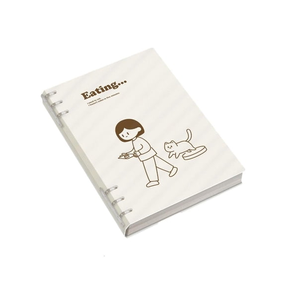Osdhezcn Detachable Rings Binder A 5 B5 Notebook Quality Smooth Writing Paper Materials Customizable Covers Refillable Notebook