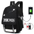 thumbnail image 4 of Mochila de una pieza para mujer y hombre, con carga USB, para ordenador portátil de 18 pulgadas, impermeable, color negro, 4 of 4