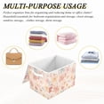 thumbnail image 7 of Charming Flowers Petals Foldable Storage Bins with Lids Handles Collapsible Storage Containers Tote Boxes 16.5 x 12.6 x 11.8 inches, 7 of 7