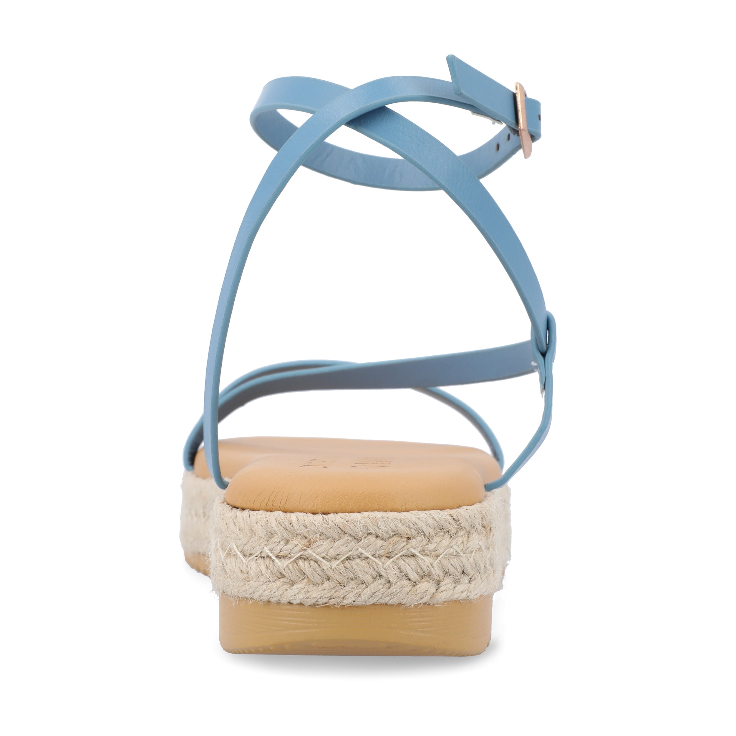 Journee Womens Odelia Buckle Espadrille Sandals