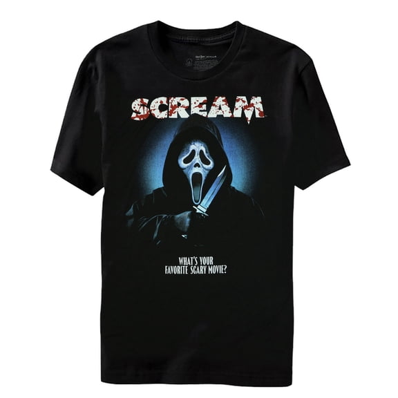 Ghost Face T-Shirt Men's Favorite Scary Movie Adult Horror Short Sleeve Tee
