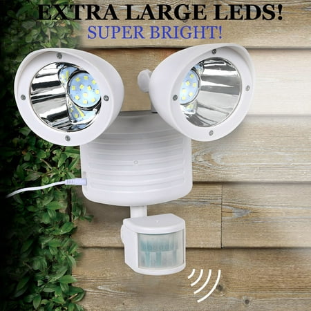 

Morease Dual Head 22 LEDs Security Detector Solar Spot Light Motion Sensor Outdoor Floodlight(White)