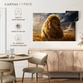thumbnail image 5 of Elephant Stock Safari Lion Glory Wall Art - Horizontal Canvas Wall Art - Living Room Wall Decor - Animal Canvas - Gray And Yellow Decor - 51" x 34", 5 of 8
