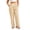 #0252-Khaki, variant on Womens Striped Loungewear Pants Drawstring Waist Straight Leg Vertical Stripe Print Pants Regular Fit Lounge Wear Comfortable Womens Loungewear Bottoms