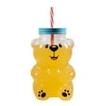 thumbnail image 3 of 2025 New Bear Straw Cup 20oz - Thickened Glass Construction, Adorable Bear Motif, Leak-resistant Design, Reusable & Portable, Suitable For Travel, Picnics Or Home, Fits All Beverages., 3 of 9