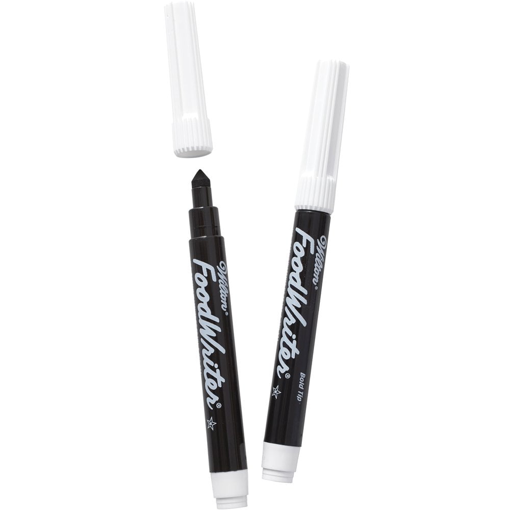Wilton FoodWriter Edible Color Marker Set, 2-Piece, Black Food